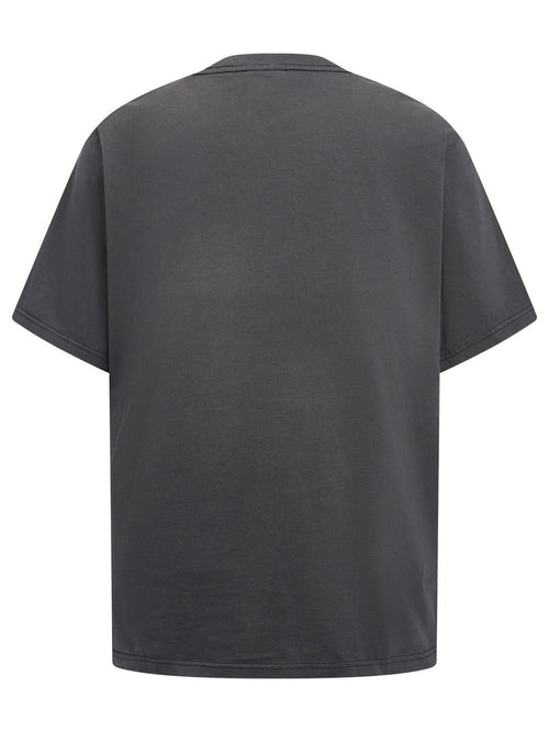 Fashion printed solid color T-shirt